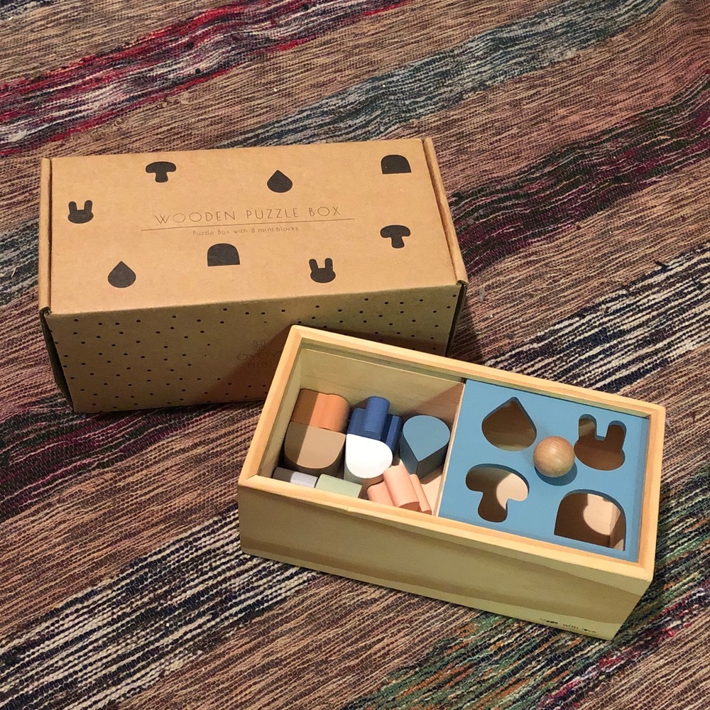 Wooden Shape Puzzle Box